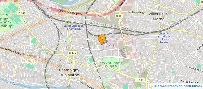 localisation de l'entreprise MADAME FRANCINE DENISE PETRIS  CHAMPIGNY-SUR-MARNE