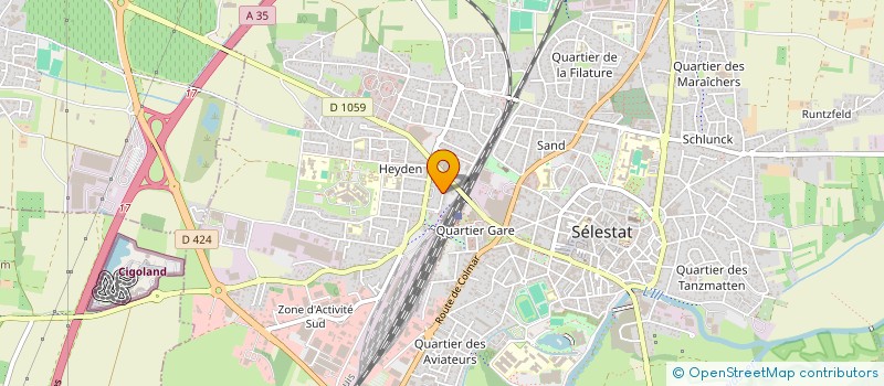 localisation de l'entreprise MADAME FRANCINE DENOT  SELESTAT