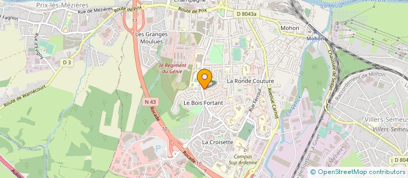 localisation de l'entreprise MADAME FRANCINE DEQUET  CHARLEVILLE-MEZIERES