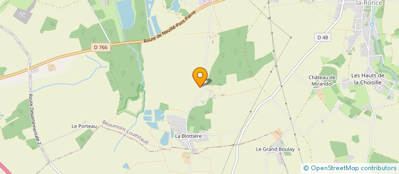 localisation de l'entreprise MADAME FRANCINE DERRE à BEAUMONT-LOUESTAULT