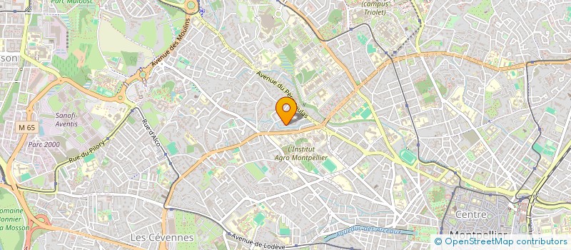 localisation de l'entreprise MADAME FRANCINE DESMURGER à MONTPELLIER