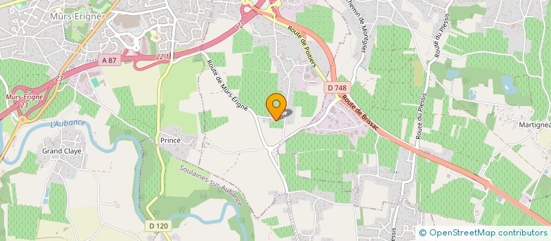 localisation de l'entreprise MADAME FRANCINE DOMARLE  SAINT-MELAINE-SUR-AUBANCE