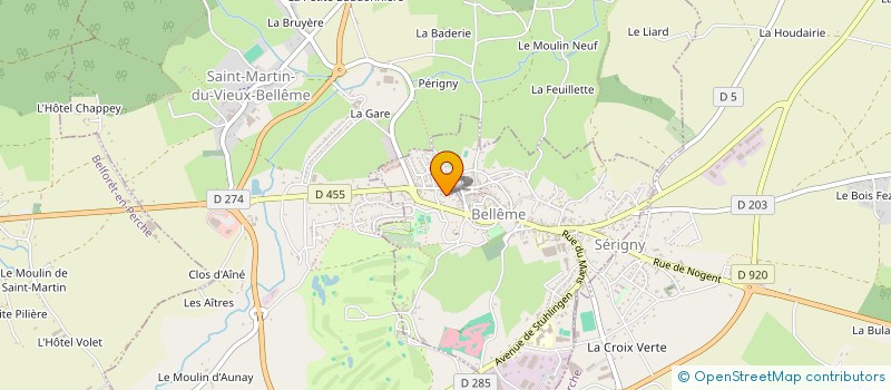 localisation de l'entreprise MADAME FRANCINE DOSIMONT à BELLEME
