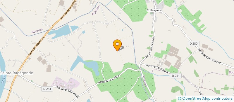 localisation de l'entreprise MADAME FRANCINE DUGROS  AIGUILLON