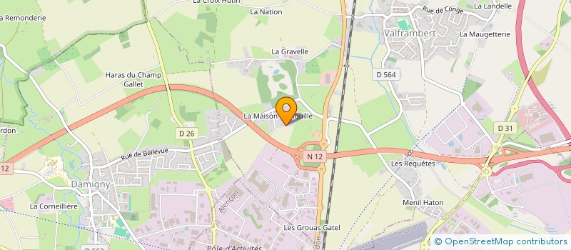 localisation de l'entreprise MADAME FRANCINE DUROI à VALFRAMBERT