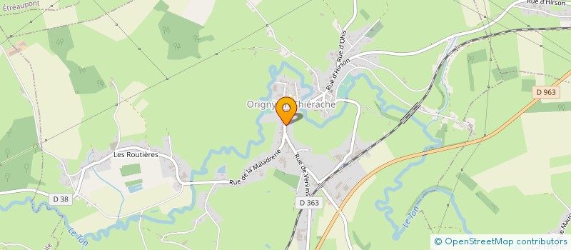 localisation de l'entreprise MADAME FRANCINE EPHRAIM  ORIGNY-EN-THIERACHE