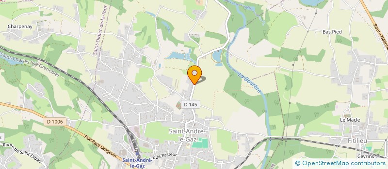 localisation de l'entreprise MADAME FRANCINE FAUCON  SAINT-ANDRE-LE-GAZ