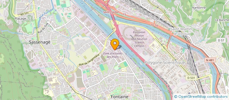 localisation de l'entreprise MADAME FRANCINE FAVRE  SASSENAGE