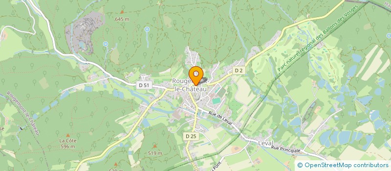 localisation de l'entreprise MADAME FRANCINE FERRARI à ROUGEMONT-LE-CHATEAU