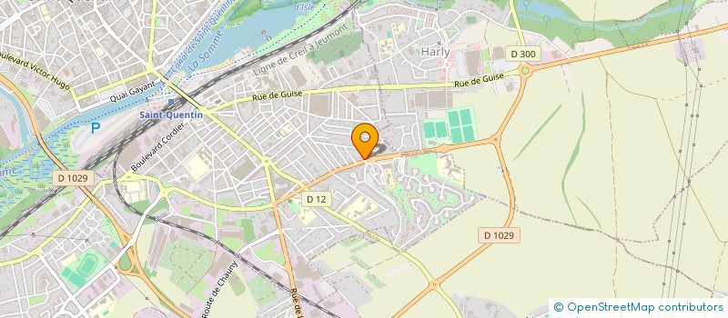 localisation de l'entreprise MADAME FRANCINE FLAMANT à SAINT-QUENTIN