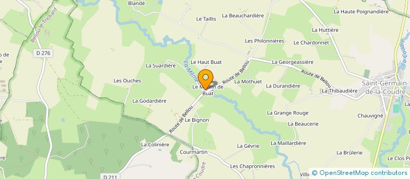 localisation de l'entreprise MADAME FRANCINE FRENARD à SAINT-GERMAIN-DE-LA-COUDRE