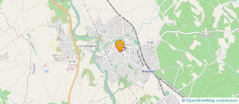 localisation de l'entreprise MADAME FRANCINE FROUNTIL  MAGALAS