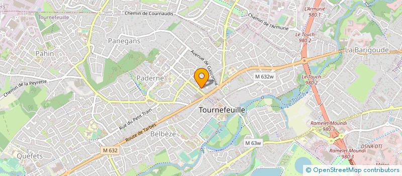 localisation de l'entreprise MADAME FRANCINE GAGNE à TOURNEFEUILLE