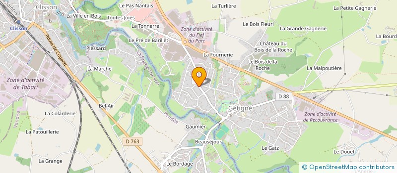 localisation de l'entreprise MADAME FRANCINE GARZIERA à CLISSON