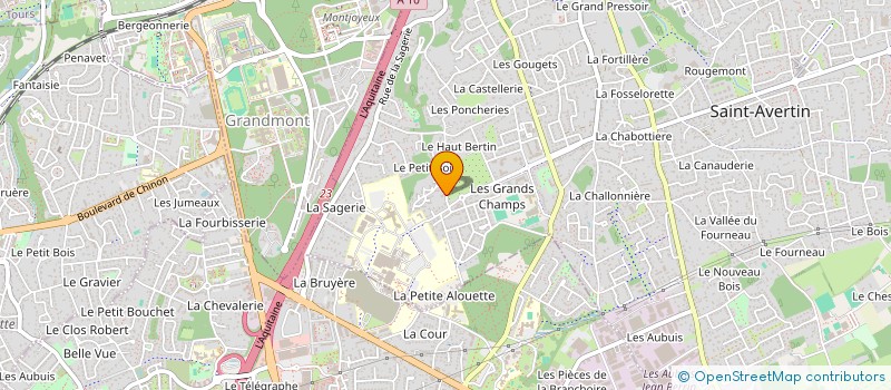localisation de l'entreprise MADAME FRANCINE GENTILETTI  SAINT-AVERTIN