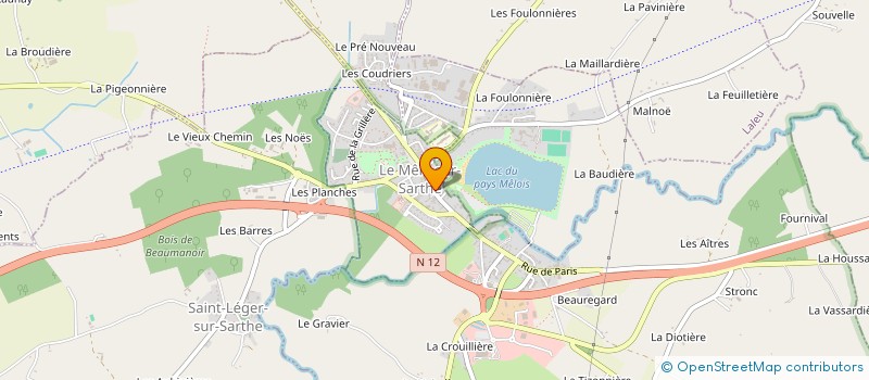 localisation de l'entreprise MADAME FRANCINE GEORGEL à LE MELE-SUR-SARTHE