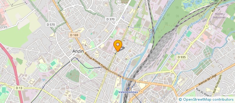 localisation de l'entreprise MADAME FRANCINE GERVOIS à VALENCIENNES