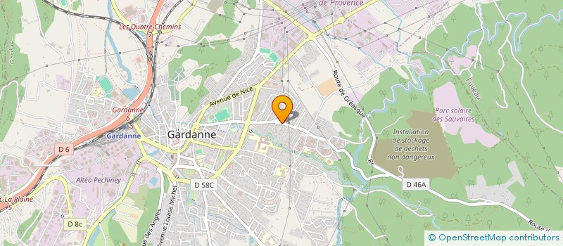 localisation de l'entreprise MADAME FRANCINE GIOANI  GARDANNE