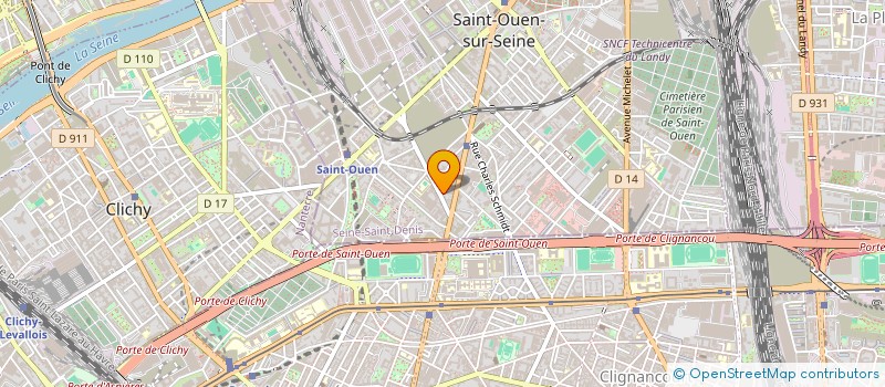 localisation de l'entreprise MADAME FRANCINE GIRARD à SAINT-OUEN-SUR-SEINE