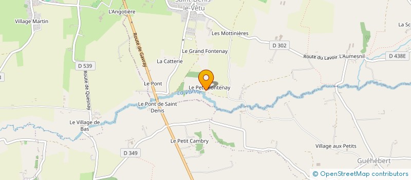 localisation de l'entreprise MADAME FRANCINE GODEFROY  SAINT-DENIS-LE-VETU