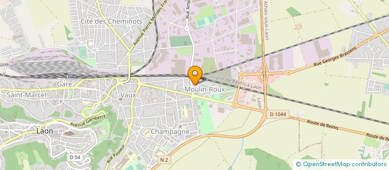 localisation de l'entreprise MADAME FRANCINE GONNET à LAON