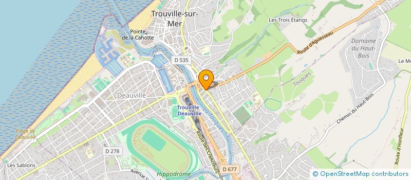 localisation de l'entreprise MADAME FRANCINE GUITTAR à TROUVILLE-SUR-MER