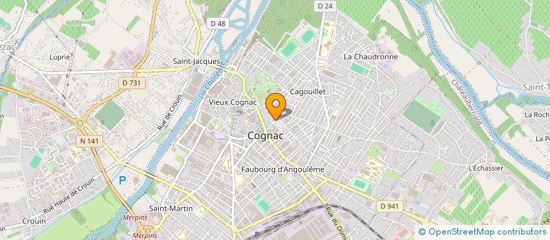 localisation de l'entreprise MADAME FRANCINE HEILES à COGNAC