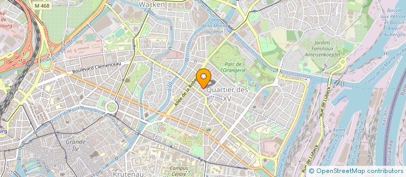 localisation de l'entreprise MADAME FRANCINE HERTZOG à STRASBOURG