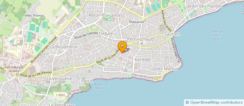 localisation de l'entreprise MADAME FRANCINE HOUITTE à SAINT-NAZAIRE