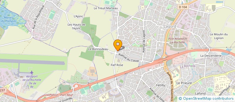 localisation de l'entreprise MADAME FRANCINE JOTROIT  LAGORD