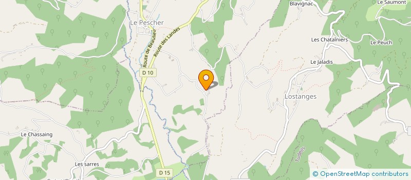 localisation de l'entreprise MADAME FRANCINE JUGIE  BEYNAT