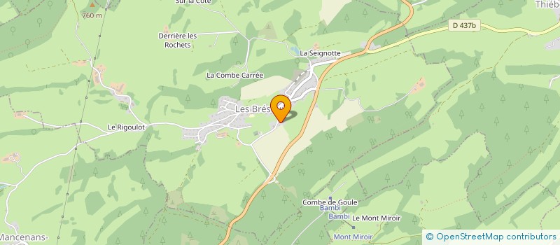 localisation de l'entreprise MADAME FRANCINE LA PENNA  BRESEUX (LES)