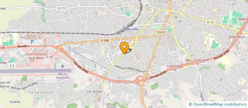 localisation de l'entreprise MADAME FRANCINE LABARBE à ALBI