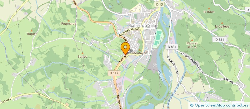 localisation de l'entreprise MADAME FRANCINE LABATUT  HIS