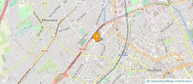 localisation de l'entreprise MADAME FRANCINE LAFLECHELLE  TOURCOING