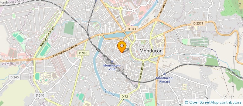 localisation de l'entreprise MADAME FRANCINE LAMER  MONTLUCON