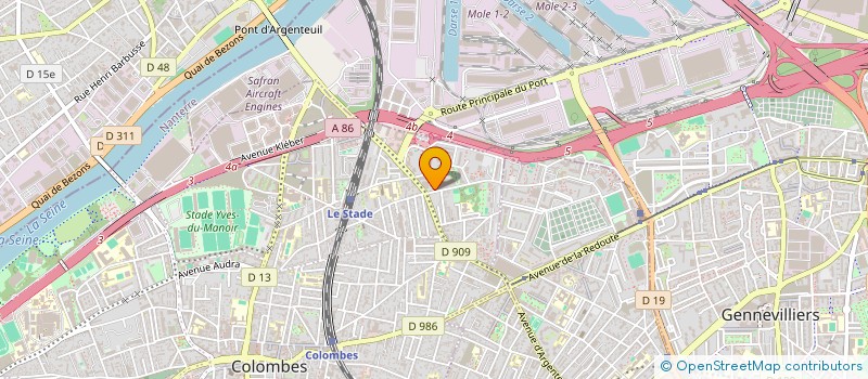 localisation de l'entreprise MADAME FRANCINE LARRAMENDY  COLOMBES