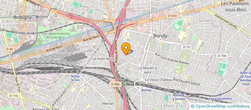 localisation de l'entreprise MADAME FRANCINE-LAURE GAHE  BONDY