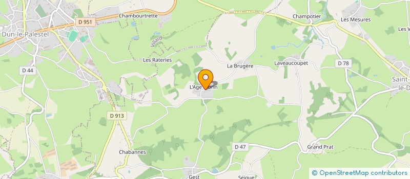 localisation de l'entreprise MADAME FRANCINE LAURENT à SAINT-SULPICE-LE-DUNOIS