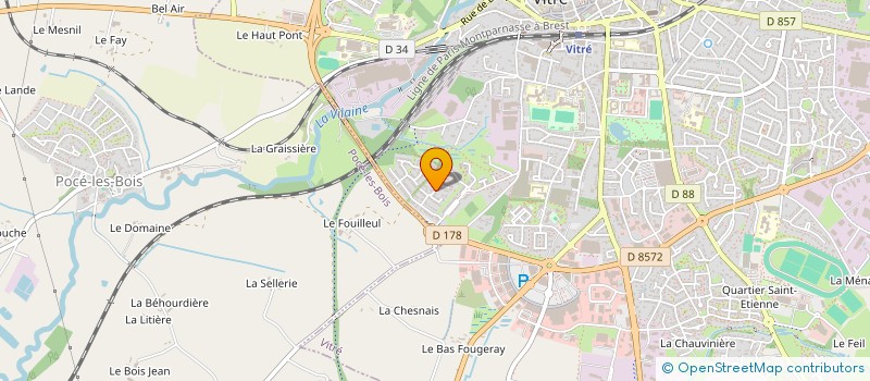 localisation de l'entreprise MADAME FRANCINE LAURY  LA CHAPELLE-ERBREE