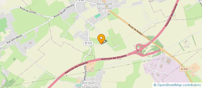 localisation de l'entreprise MADAME FRANCINE LECOUTRE  BEUZEVILLE-LA-GRENIER