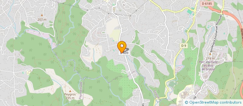 localisation de l'entreprise MADAME FRANCINE LEFEBVRE  GRASSE