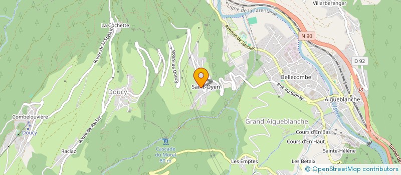 localisation de l'entreprise MADAME FRANCINE LEGER  GRAND-AIGUEBLANCHE