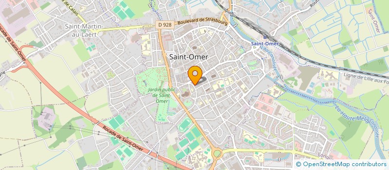 localisation de l'entreprise MADAME FRANCINE LEGRAND à SAINT-OMER