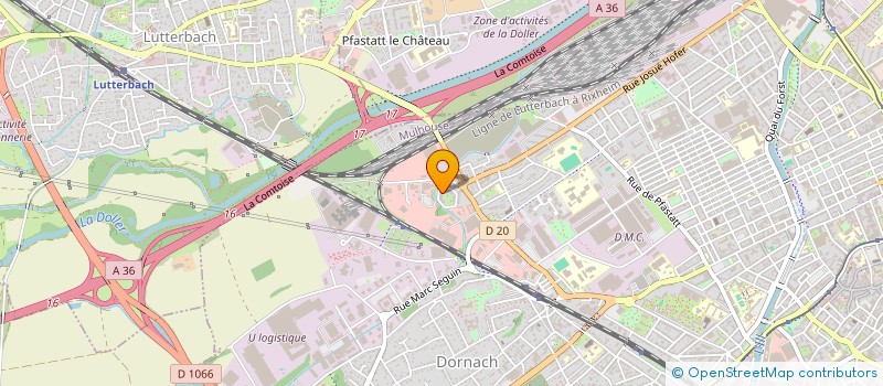 localisation de l'entreprise MADAME FRANCINE LENOBLE  MULHOUSE