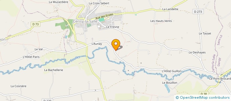 localisation de l'entreprise MADAME FRANCINE LENOIR à CERISY-LA-SALLE
