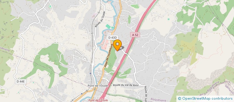 localisation de l'entreprise MADAME FRANCINE LEQUEUX  ROQUEVAIRE