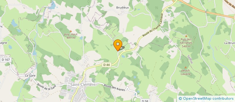 localisation de l'entreprise MADAME FRANCINE LEYRIS  SAINT-CLEMENT