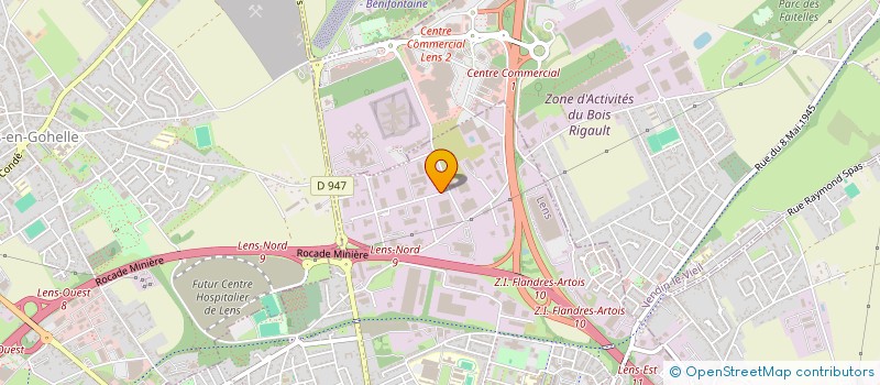 localisation de l'entreprise MADAME FRANCINE LOBIAUX  LENS