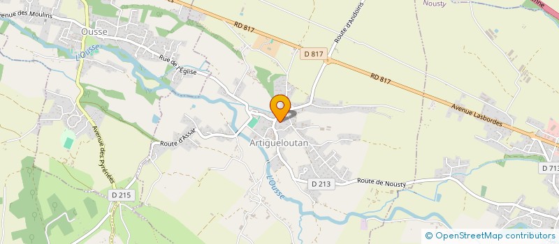 localisation de l'entreprise MADAME FRANCINE LOPEZ  ARTIGUELOUTAN